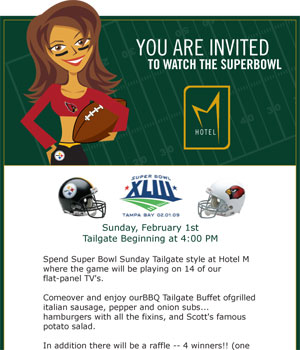Hotel M Event Invitations