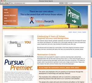 Celanese Values Awards